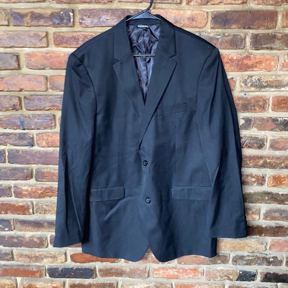 George Black 2-Button Blazer Sports Coat Men's Size 42L Long
